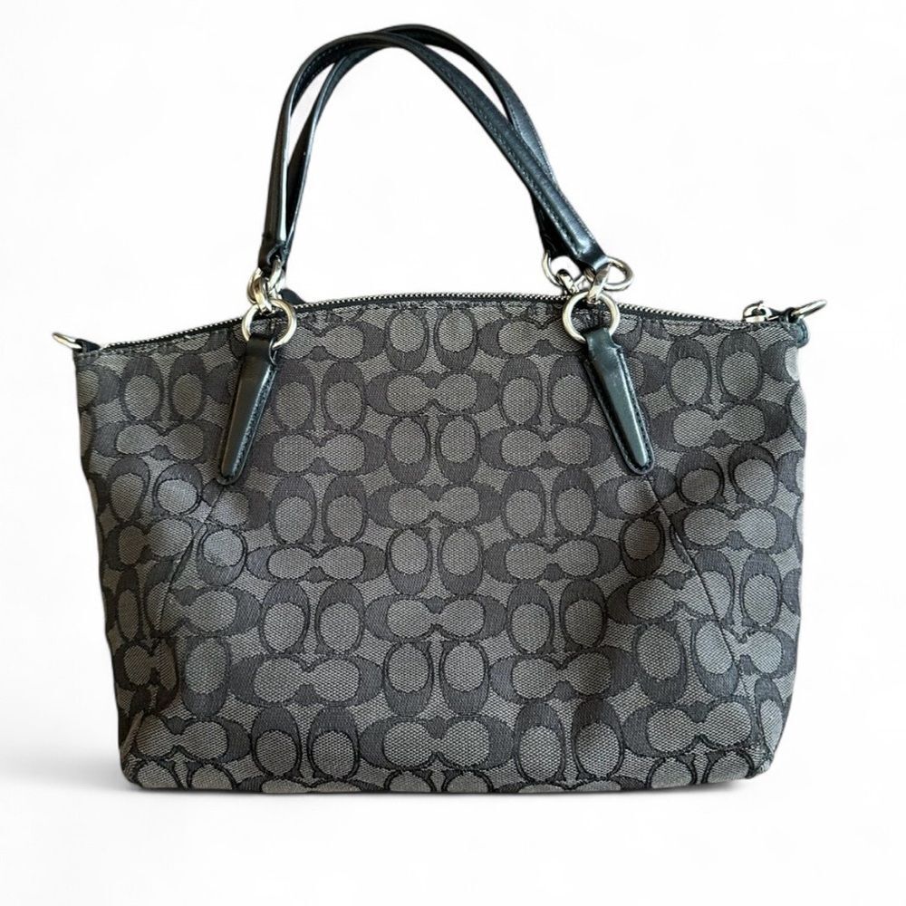 Coach Small Kelsey Satchel In Signature Jacquard - Picture 3 of 7